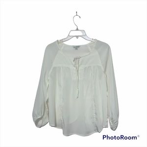 American Eagle Outfitters S/P ivory blouse